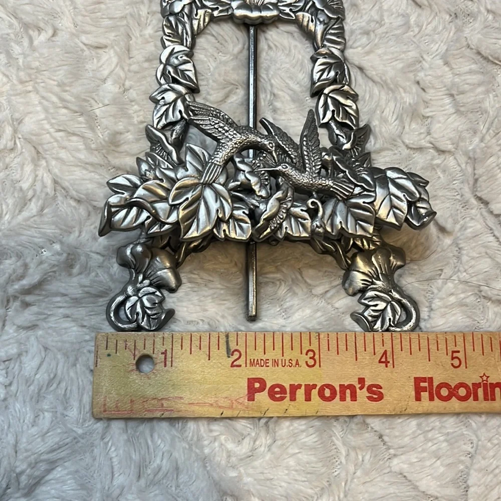 Vintage Ornate Floral Plate Stand